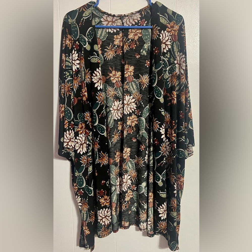 Cactus flower coverup. Fits like a large